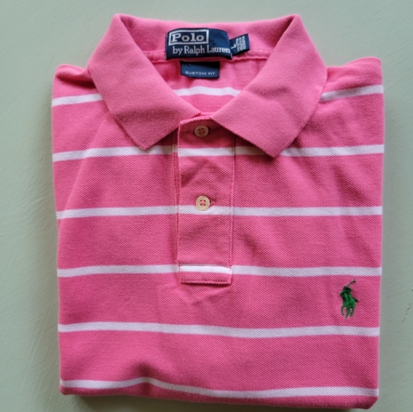 Polo Ralph Lauren Other - EUC Polo pink 100% cotton polo sz L